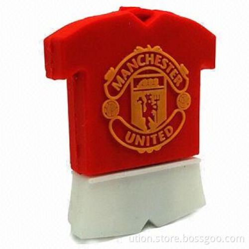 USB Flash Drive with Customized Logos, 1 to 64GB Memory Capacity and FIFA World Player Design